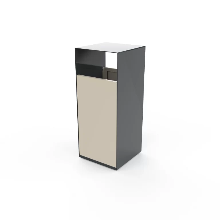 Alum litter bin