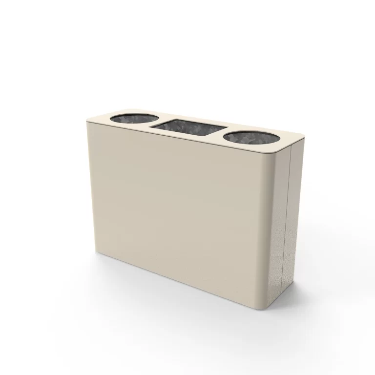 Blanc recycling bin