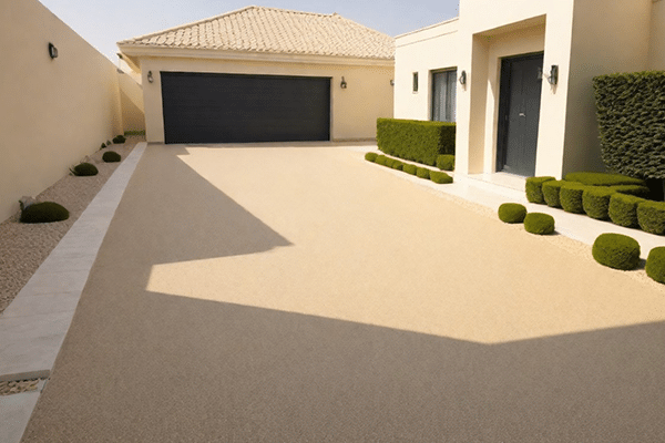 Resin bound driveway surface